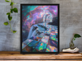 Radiant Gemstone Celestial Arch Bridge | Cosmic Iridescent Crystal Pathway | High-Resolution Digital Download