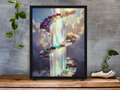 Radiant Gemstone Spiral Tower | Ethereal Crystal Realm | High-Resolution Digital Download