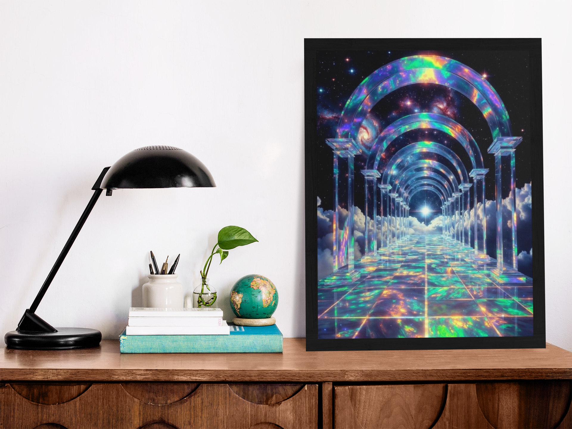 Cosmic Iridescent Portal Archway to the Stars | High-Resolution Digital Download