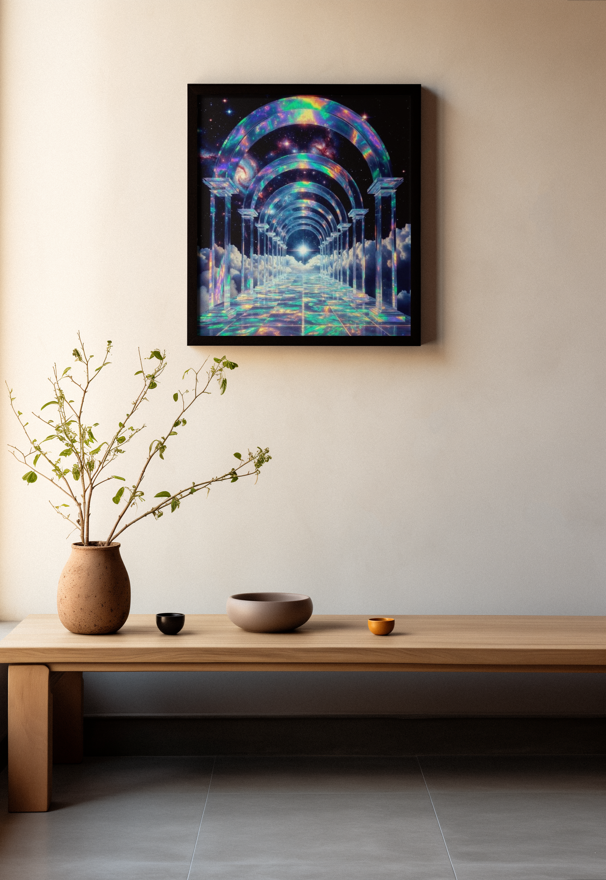 Cosmic Iridescent Portal Archway to the Stars | High-Resolution Digital Download