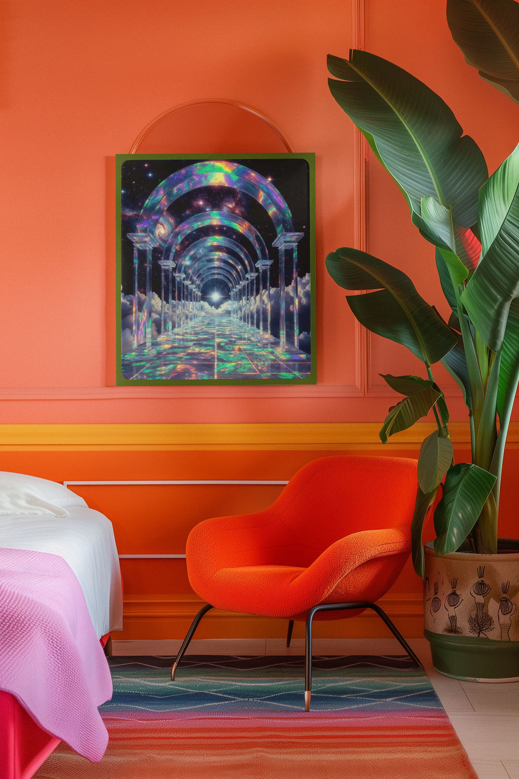 Cosmic Iridescent Portal Archway to the Stars | High-Resolution Digital Download