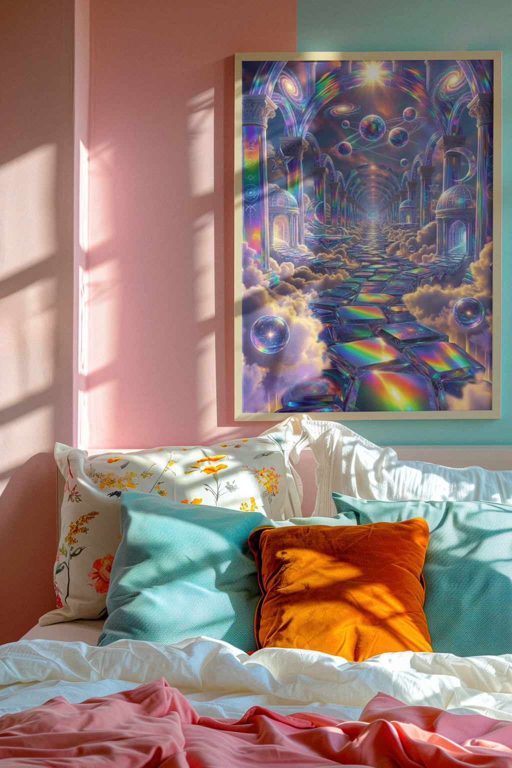 The Path of Infinite Light | Premium Crystal Portal Wall Art