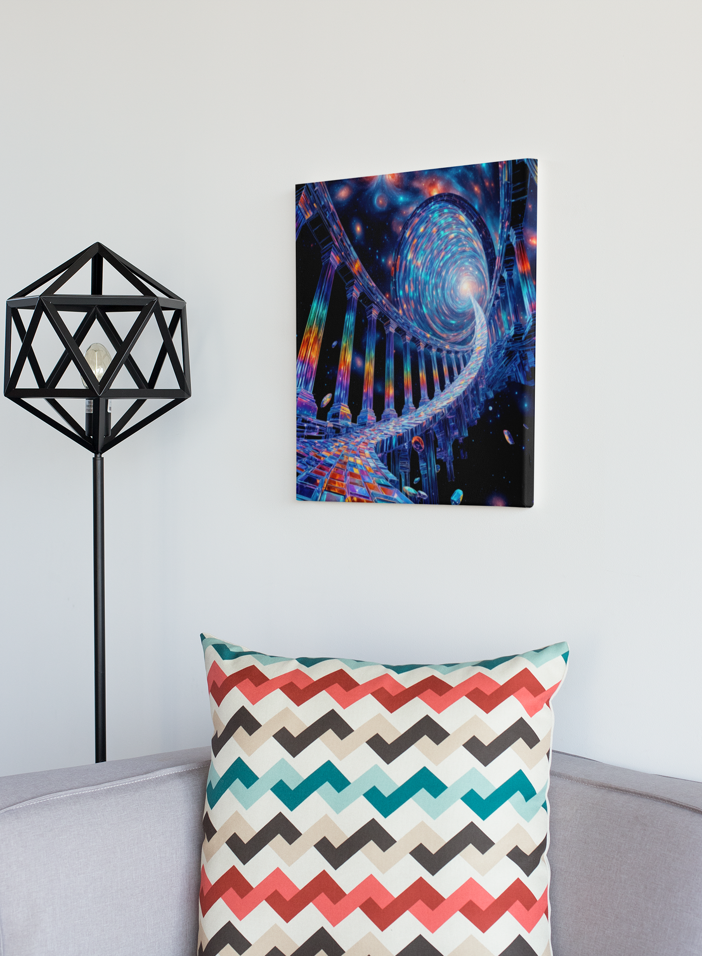 Cosmic Vortex Crystal Pathway | High-Resolution Digital Download (3 Variations)
