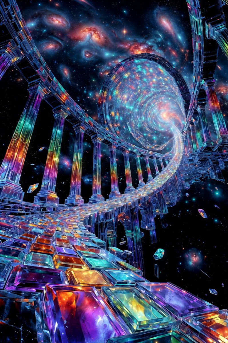 Cosmic Vortex Crystal Pathway | High-Resolution Digital Download (3 Variations)