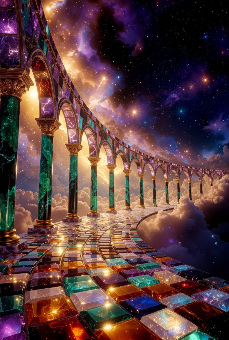 Rainbow Crystal Realms Bundle – 10 Piece Digital Collection (Rainbow Portals & Archways)