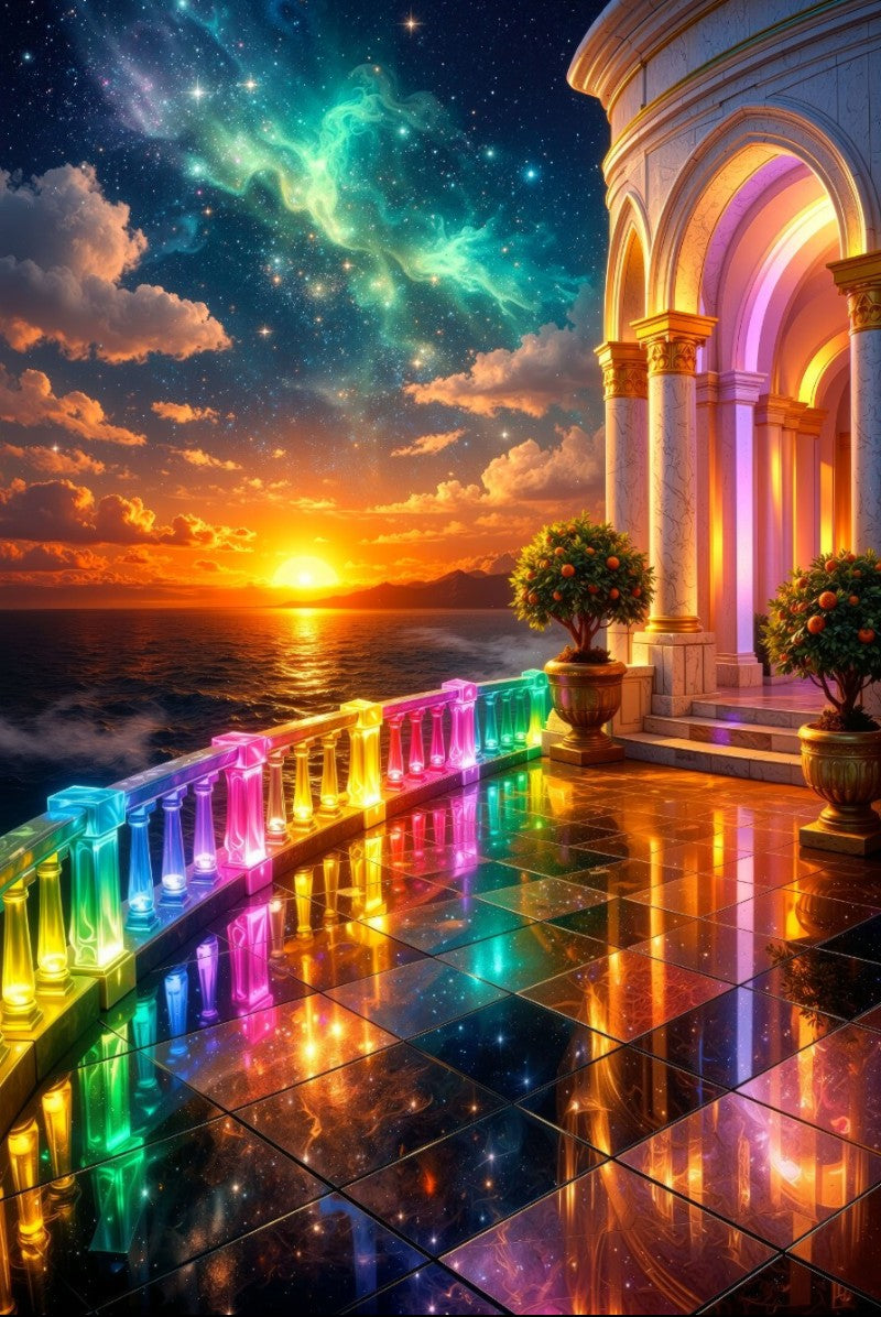 Rainbow Crystal Realms Bundle – 10 Piece Digital Collection (Rainbow Portals & Archways)