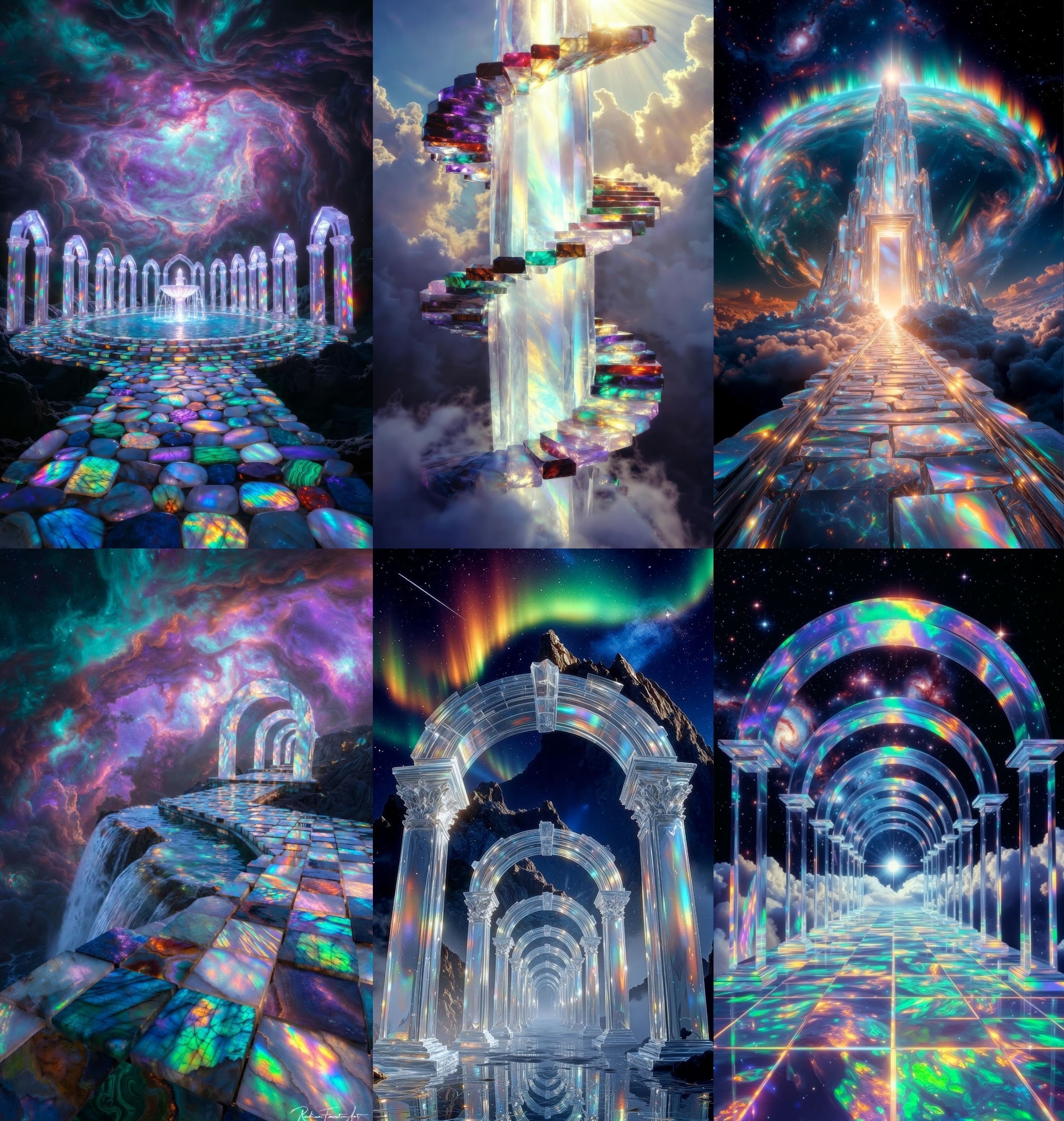 RadiantFacetArt Launch Collection – 12 Piece Crystal Realms Bundle | Digital Collection