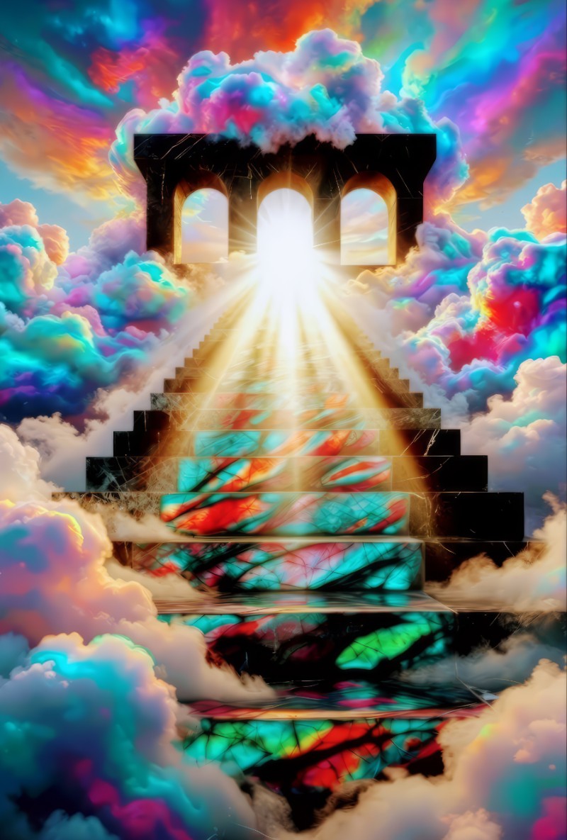 Rainbow Crystal Realms Bundle – 10 Piece Digital Collection (Rainbow Portals & Archways)