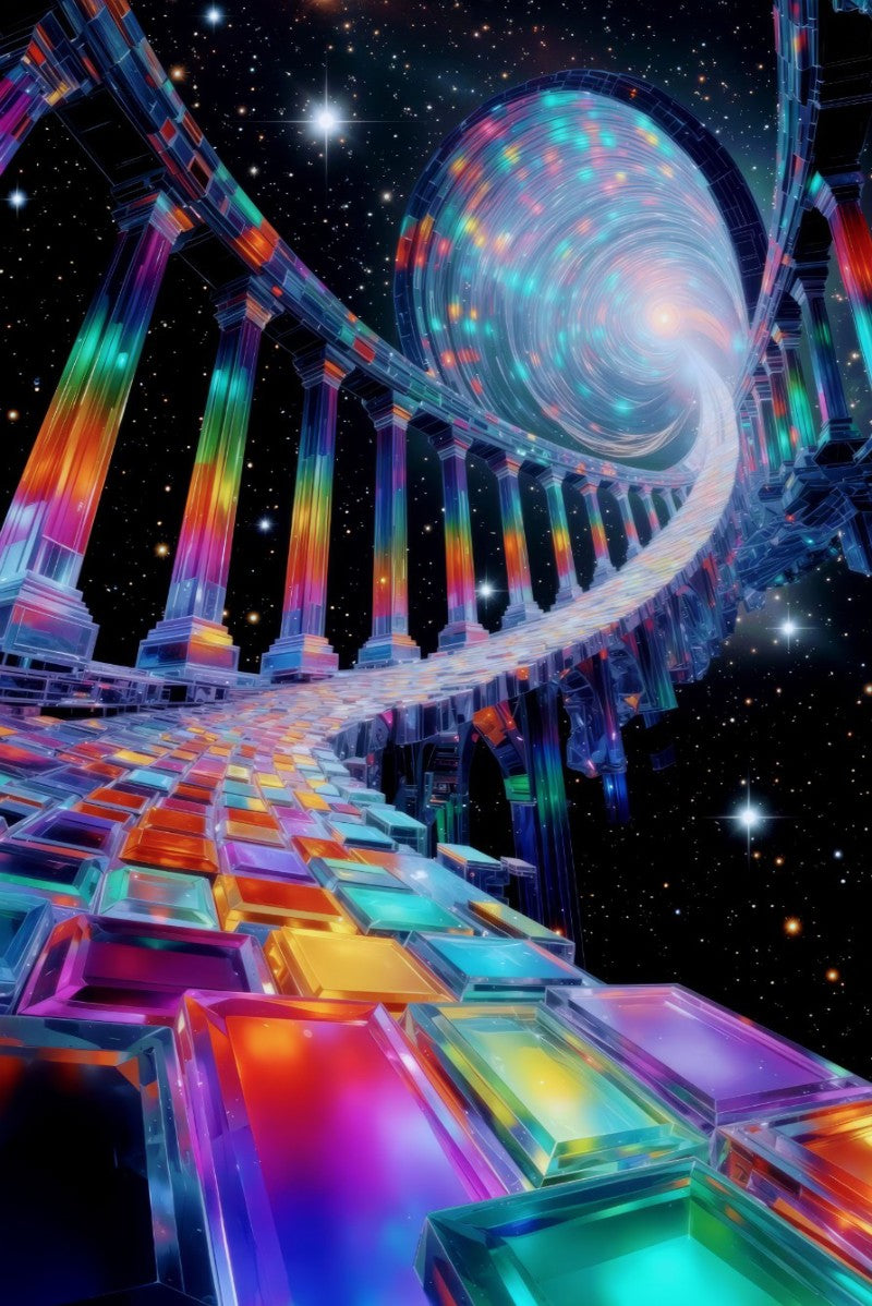 Rainbow Crystal Realms Bundle – 10 Piece Digital Collection (Rainbow Portals & Archways)